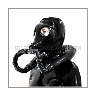 Deluxe M85 gasmask-zipperhood-system SMELLBAG-I with neckrespirator-rubbersmell-bag-set